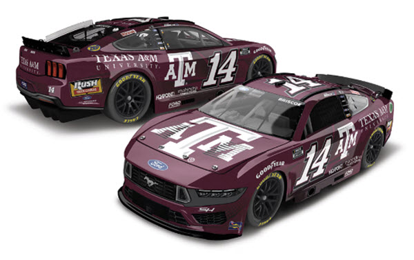 2024 Chase Briscoe NASCAR Diecast 14 Texas A&M 1:64 CWC Lionel Action ARC Diecast Chassis 98