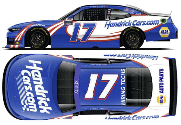 2024 Chase Elliott NASCAR Diecast 17 HendrickCars Hendrick Cars Xfinity 1:64 CWC Lionel Action ARC 99