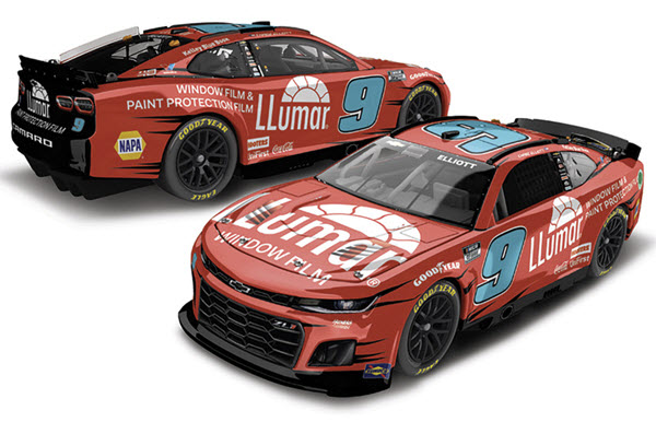 2024 Chase Elliott NASCAR Diecast 9 LLumar Window Film CWC 1:64 Lionel Action ARC 99