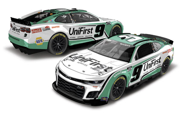 2024 Chase Elliott NASCAR Diecast 9 UniFirst CWC 1:24 Lionel Action RCCA ELite Color Chrome 99