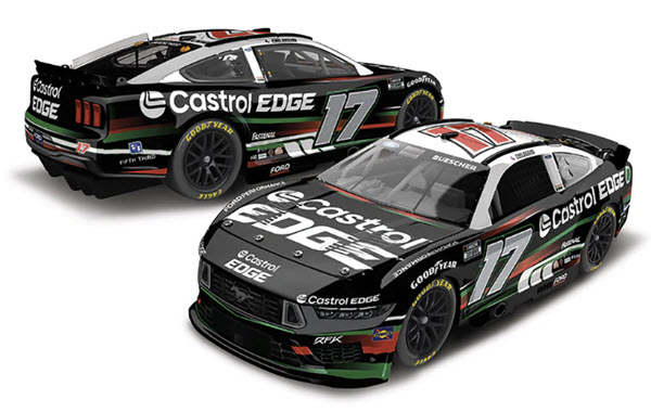 2024 Chris Buescher Diecast 17 Castrol Edge CWC 1:24 Lionel Action ARC Color Chrome 99