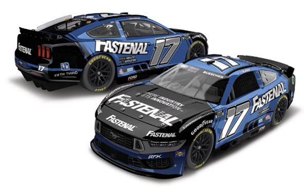 2024 Chris Buescher Diecast 17 Fastenal CWC 1:24 Lionel Action ARC Color Chrome 99