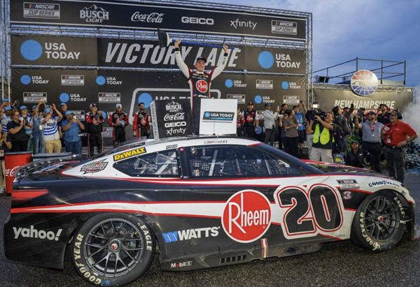 2024 Christopher Bell NASCAR Diecast 20 Rheem New Hampshire Win Raced Version CWC 1:64 Lionel Action ARC Diecast Chassis 99