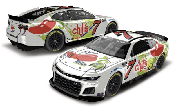 2024 Corie Lajoie NASCAR Diecast 7 Chilis Catch A Rita CWC 1:24 Lionel Action ARC Color Chrome 99