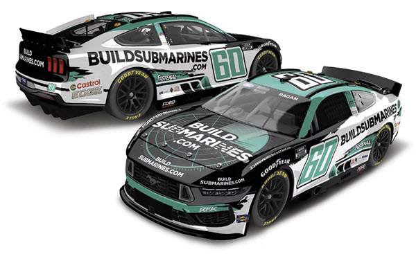 2024 David Ragan NASCAR Diecast 60 BuildSubmarines Build Submarines 1:24 CWC Lionel Action ARC Color Chrome 99