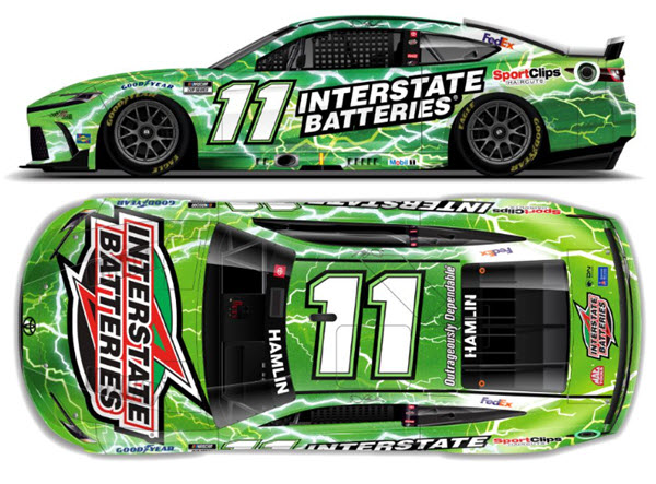 2024 Denny Hamlin NASCAR Diecast 11 Interstate Batteries CWC 1:64 Lionel Action ARC 99