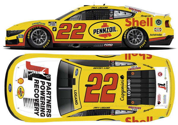 2024 Joey Logano NASCAR Diecast 22 Logano Foundation CWC 1:24 Lionel Action ARC 99
