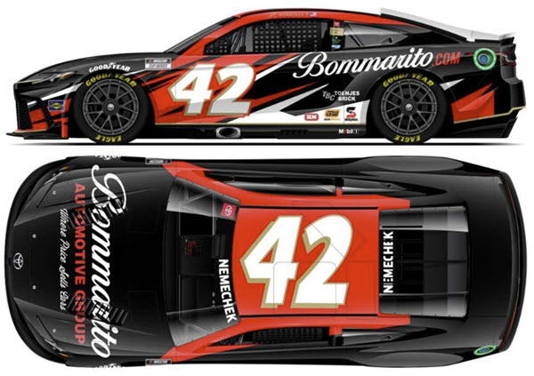2024 John Hunter Nemechek NASCAR Diecast 42 Bommarito 1:64 CWC Lionel Action ARC 99