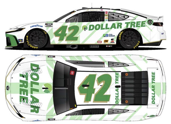 2024 John Hunter Nemechek NASCAR Diecast 42 Dollar Tree 1:24 CWC Lionel Action ARC 99