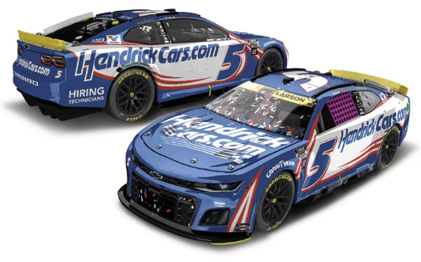 2024 Kyle Larson NASCAR Diecast 5 HendrickCars Hendrick Cars Charlotte ROVAL Win Raced Version 1:24 CWC Lionel Action RCCA ELite Raw 98