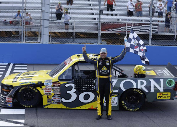 2024 Layne Riggs NASCAR Diecast 38 Zorn Compressor Milwaukee Win Raced Version Truck 1:24 Lionel Action ARC 99