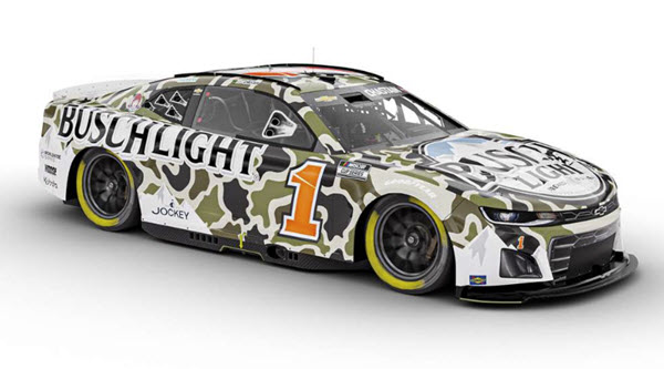 2024 Ross Chastain NASCAR Diecast 1 Busch Light Camo 1:64 CWC Lionel Action ARC Diecast Chassis 99