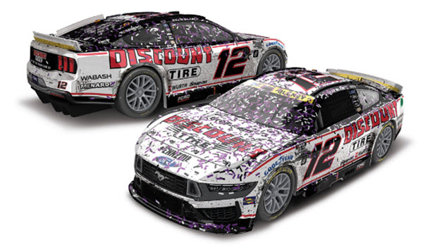 2024 Ryan Blaney NASCAR Diecast 12 Discount Tire Martinsville Win Raced Version CWC 1:24 Lionel Action RCCA ELite Color Chrome 98