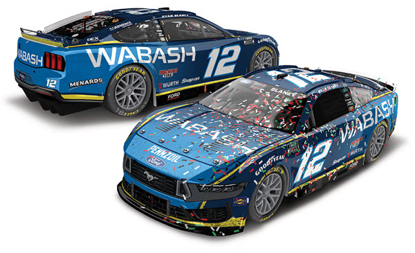 2024 Ryan Blaney NASCAR Diecast 12 Wabash Pocono Win Raced Version CWC 1:24 Lionel Action RCCA Elite Color Chrome 98