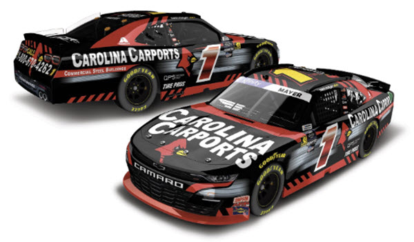 2024 Sam Mayer NASCAR Diecast 1 Carolina Carports 1:64 CWC Lionel Action ARC 99