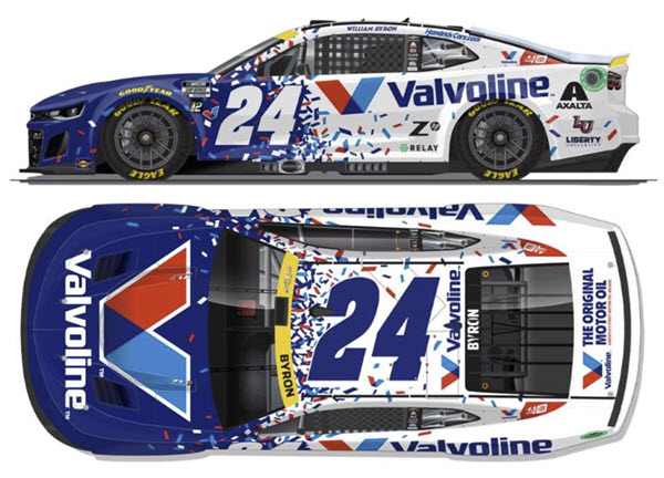 2024 William Byron NASCAR Diecast 24 Valvoline Roval CWC 1:24 Lionel Action RCCA ELite Liquid Color 99
