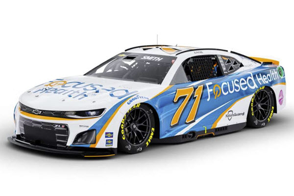 2024 Zane Smith NASCAR Diecast 71 Focused Health CWC 1:24 Lionel Action ARC Color Chrome 99