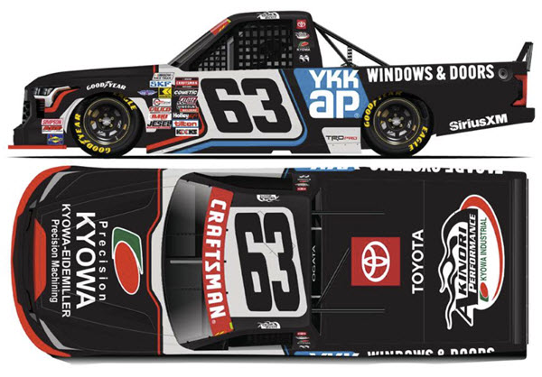 2025 Akinori Ogata NASCAR Diecast 63 Kyowa YKK AP 1:64 Truck Lionel Action ARC 99