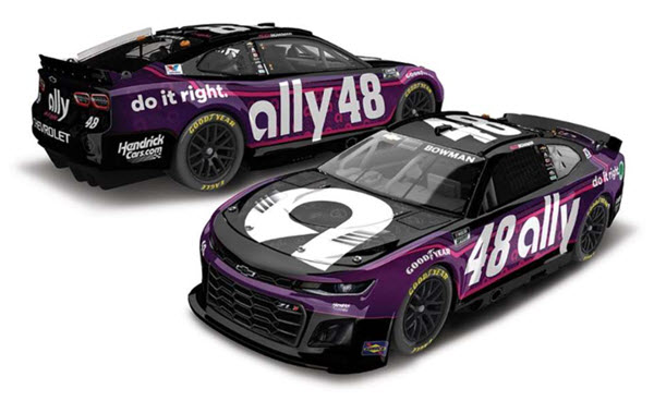 2025 Alex Bowman NASCAR Diecast 48 Ally CWC 1:24 Lionel Action ARC Color Chrome 99