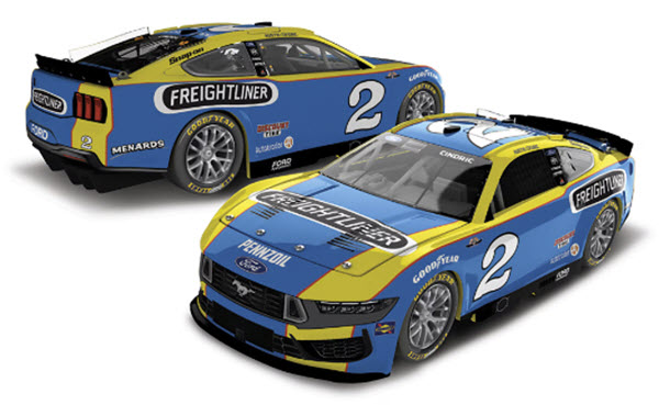 2025 Austin Cindric NASCAR Diecast 2 Freightliner Throwback CWC 1:24 Lionel Action RCCA Elite 99