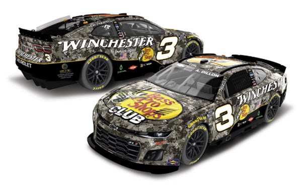 2025 Austin Dillon NASCAR Diecast 3 Bass Pro Winchester CWC 1:64 Lionel Action ARC 99
