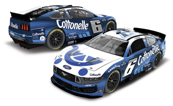 2025 Brad Keselowski NASCAR Diecast 6 Kroger Cottonelle CWC 1:24 Lionel Action ARC Color Chrome 99