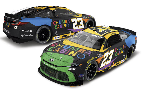 2025 Bubba Wallace NASCAR Diecast 23 Chumba Casino Indy Indianapolis Win Raced Version CWC 1:24 Lionel Action RCCA Elite 99