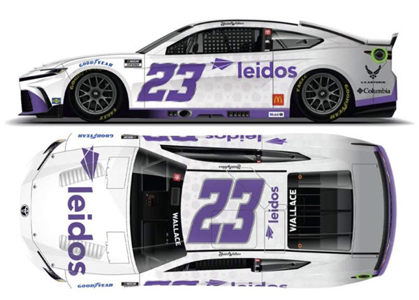 2025 Bubba Wallace NASCAR Diecast 23 Leidos CWC 1:24 Lionel Action ARC Color Chrome 99