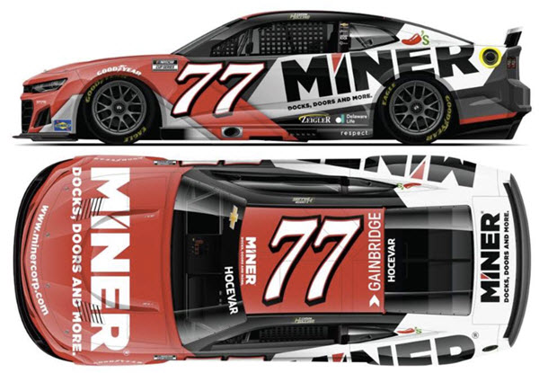 2025 Carson Hocevar NASCAR Diecast 77 Miner 1:64 CWC Lionel Action ARC 99