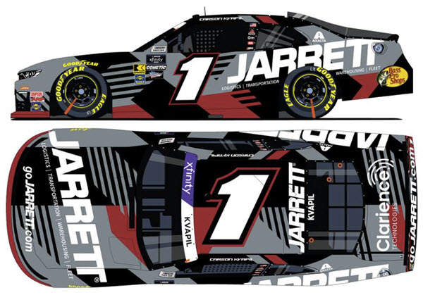 2025 Carson Kvapil NASCAR Diecast 1 Jarrett CWC 1:24 Lionel Action ARC 99