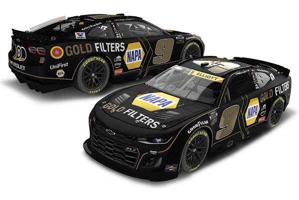 2025 Chase Elliott NASCAR Diecast 9 NAPA Gold Filters CWC 1:24 Lionel Action RCCA Elite Liquid Color 99