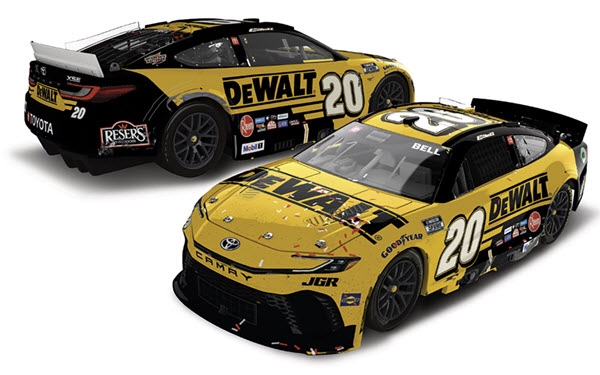 2025 Christopher Bell NASCAR Diecast 20 DeWalt Atlanta Win Raced Version CWC 1:24 Lionel Action RCCA Elite Liquid Color 98