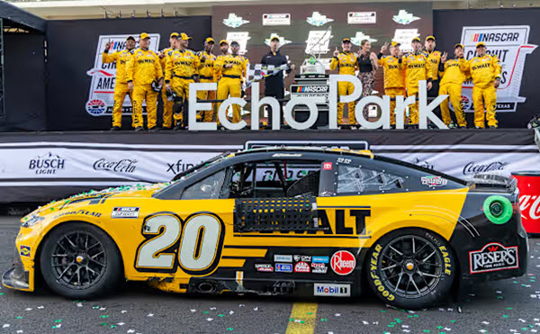 2025 Christopher Bell NASCAR Diecast 20 DeWalt COTA Win Raced Version CWC 1:24 Lionel Action RCCA Elite Liquid Color 99
