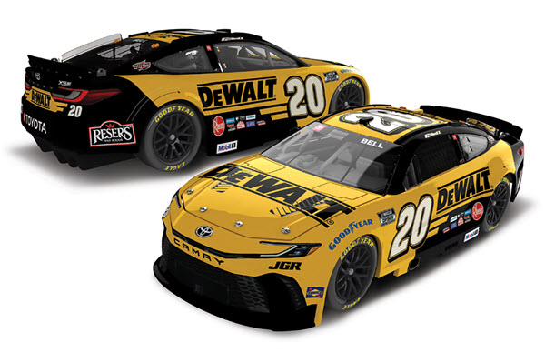 2025 Christopher Bell NASCAR Diecast 20 DeWalt CWC 1:24 Lionel Action ARC Color Chrome 99