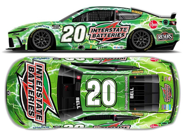 2025 Christopher Bell NASCAR Diecast 20 Interstate Batteries CWC 1:64 Lionel Action ARC 99