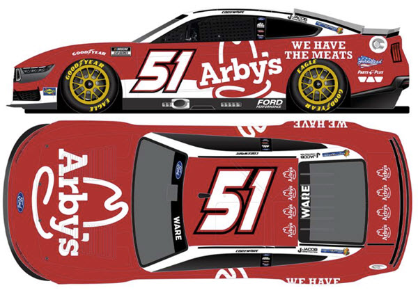 2025 Cody Ware NASCAR Diecast 51 Arbys CWC 1:24 Lionel Action RCCA Elite 99