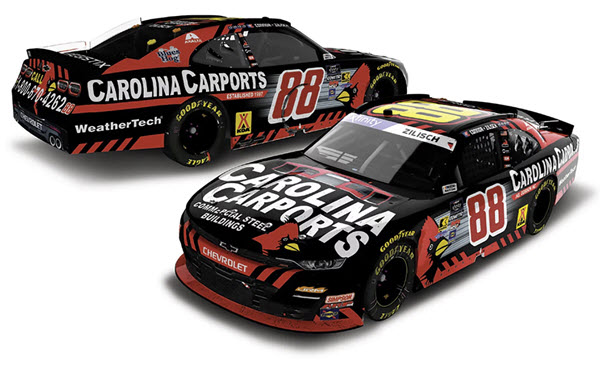 2025 Connor Zilisch NASCAR Diecast 88 Carolina Carports Dover Win Raced Version 1:64 CWC Lionel Action ARC 99