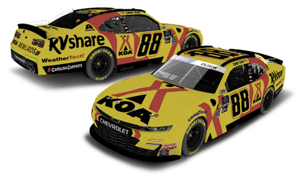 2025 Connor Zilisch NASCAR Diecast 88 KOA 1:24 CWC Lionel Action ARC Color Chrome 99