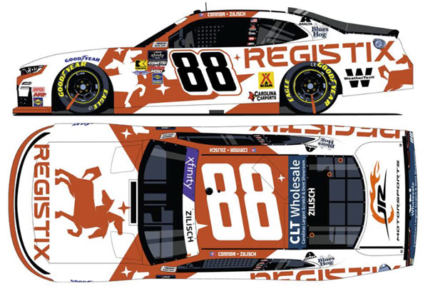 2025 Connor Zilisch NASCAR Diecast 88 Registix 1:64 CWC Lionel Action ARC 99