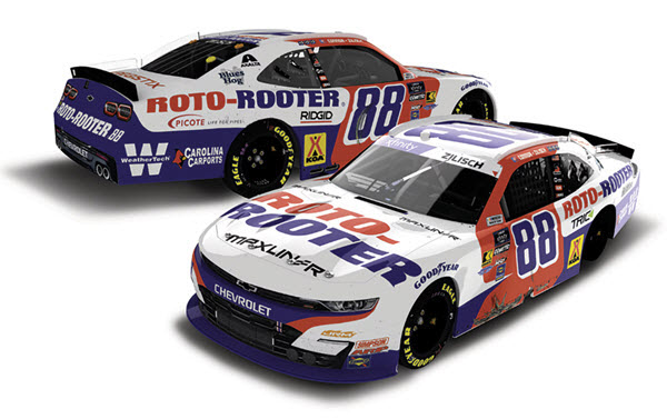 2025 Connor Zilisch NASCAR Diecast 88 Roto Rooter Sonoma Win Raced Version 1:64 CWC Lionel Action ARC 999