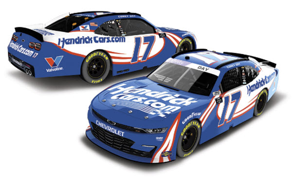 2025 Corey Day NASCAR Diecast 17 HendrickCars 1:24 CWC Lionel Action ARC Color Chrome 99
