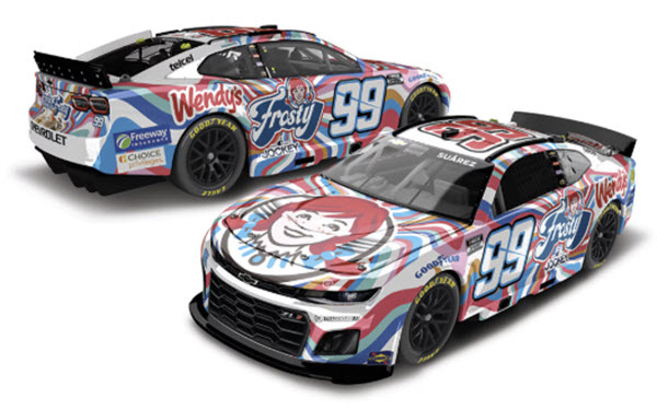 2025 Daniel Suarez NASCAR Diecast 99 Wendys Frosty CWC 1:64 Lionel ARC 99