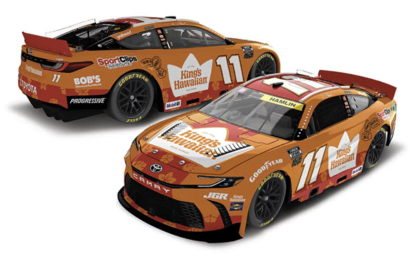 2025 Denny Hamlin NASCAR Diecast 11 Kings Hawaiian CWC 1:24 Lionel Action RCCA Elite 99