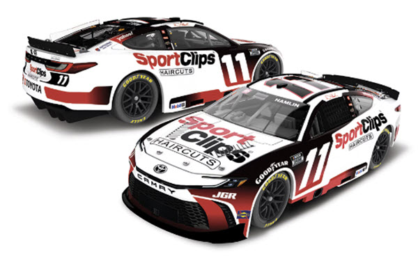 2025 Denny Hamlin NASCAR Diecast 11 Sport Clips CWC 1:24 Lionel Action ARC Color Chrome 99