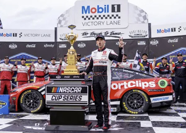 2025 Denny Hamlin NASCAR Diecast 11 Sport Clips Darlington Win Raced Version CWC 1:24 Lionel Action ARC Color Chrome 99