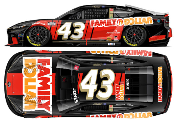 2025 Erik Jones NASCAR Diecast 43 Family Dollar CWC 1:24 Lionel Action ARC Color Chrome 99