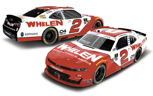 2025 Jesse Love Jr NASCAR Diecast 2 Whelen Daytona Win Raced Version CWC 1:24 Lionel Action ARC Color Chrome 98