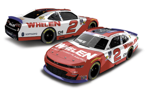 2025 Jesse Love Jr NASCAR Diecast 2 Whelen Xfinity Series Champion CWC 1:24 Lionel Action ARC Dual Autographed 99