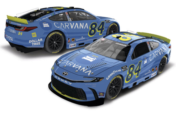 2025 Jimmie Johnson NASCAR Diecast 84 Carvana 700th Start CWC 1:24 Lionel Action RCCA Elite Color Chrome 99