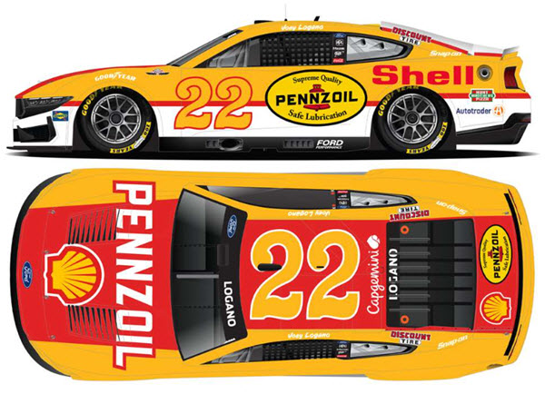 2025 Joey Logano NASCAR Diecast 22 Pennzoil Darlington Throwback CWC 1:24 Lionel Action RCCA Elite Color Chrome 99